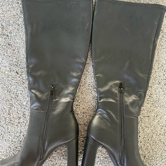 Madden Girl Black Heeled Boots - Picture 4 of 7